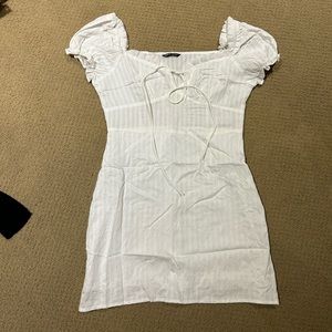 White mini dress, never worn